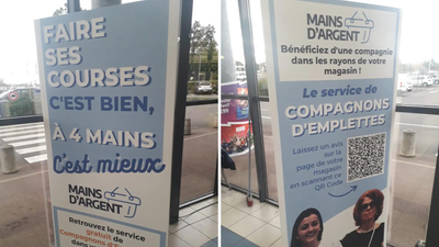 Au E.Leclerc de Noyal-sur-Vilaine, les séniors ont des compagnons d'emplettes pour faire leur course