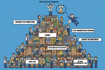 72% des cadres de la grande distribution viennent de la promotion interne