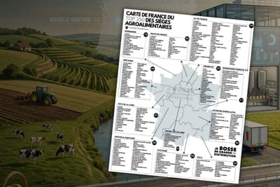 Top 350 des sièges agroalimentaires français : la carte qui dessine une puissance décentralisée