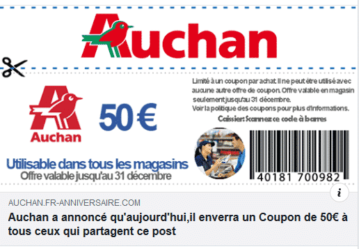 auchan arnaque