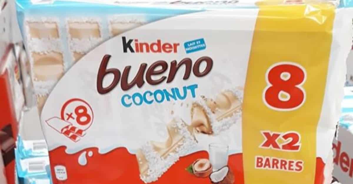 Vente de produits Kinder Bueno en France